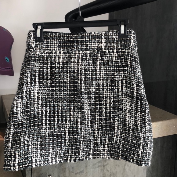 MINI SKIRT WOVEN BLACK MULTI COLOR - Picture 1 of 4